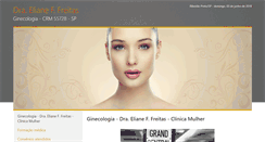 Desktop Screenshot of draelianefreitas.site.med.br