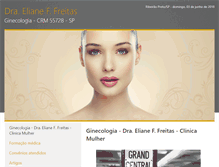 Tablet Screenshot of draelianefreitas.site.med.br