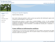 Tablet Screenshot of drmarcelopedro.site.med.br