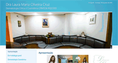 Desktop Screenshot of dralauracruz.site.med.br