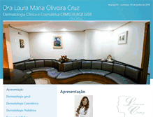 Tablet Screenshot of dralauracruz.site.med.br