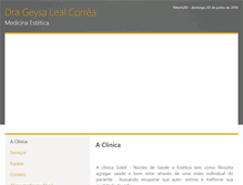 Tablet Screenshot of drageysalealcorrea.site.med.br
