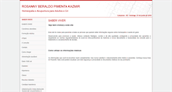 Desktop Screenshot of drarosannyberaldopimentakazmir.site.med.br