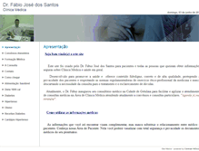 Tablet Screenshot of drsantos.site.med.br