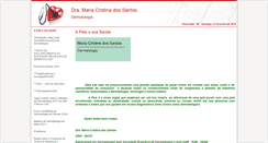 Desktop Screenshot of dramariacristinadossantos.site.med.br