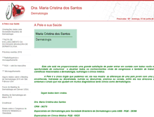 Tablet Screenshot of dramariacristinadossantos.site.med.br
