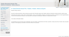 Desktop Screenshot of drgetulio.site.med.br