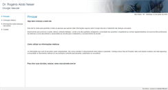Desktop Screenshot of drrogerioabdoneser.site.med.br