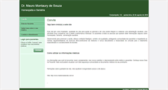 Desktop Screenshot of mauromontaury.site.med.br