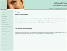 Tablet Screenshot of clinicadutra.site.med.br