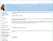 Tablet Screenshot of drajuliana.site.med.br