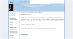 Desktop Screenshot of drafernandaribeiro.site.med.br