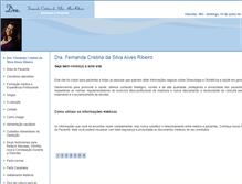 Tablet Screenshot of drafernandaribeiro.site.med.br