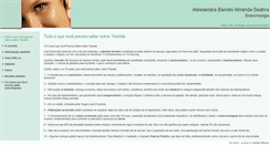 Desktop Screenshot of draalessandraseabra.site.med.br