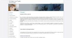 Desktop Screenshot of drfabiofujita.site.med.br
