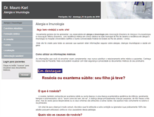 Tablet Screenshot of drmaurokarl.site.med.br